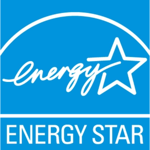 Energy Star logo, white and blue