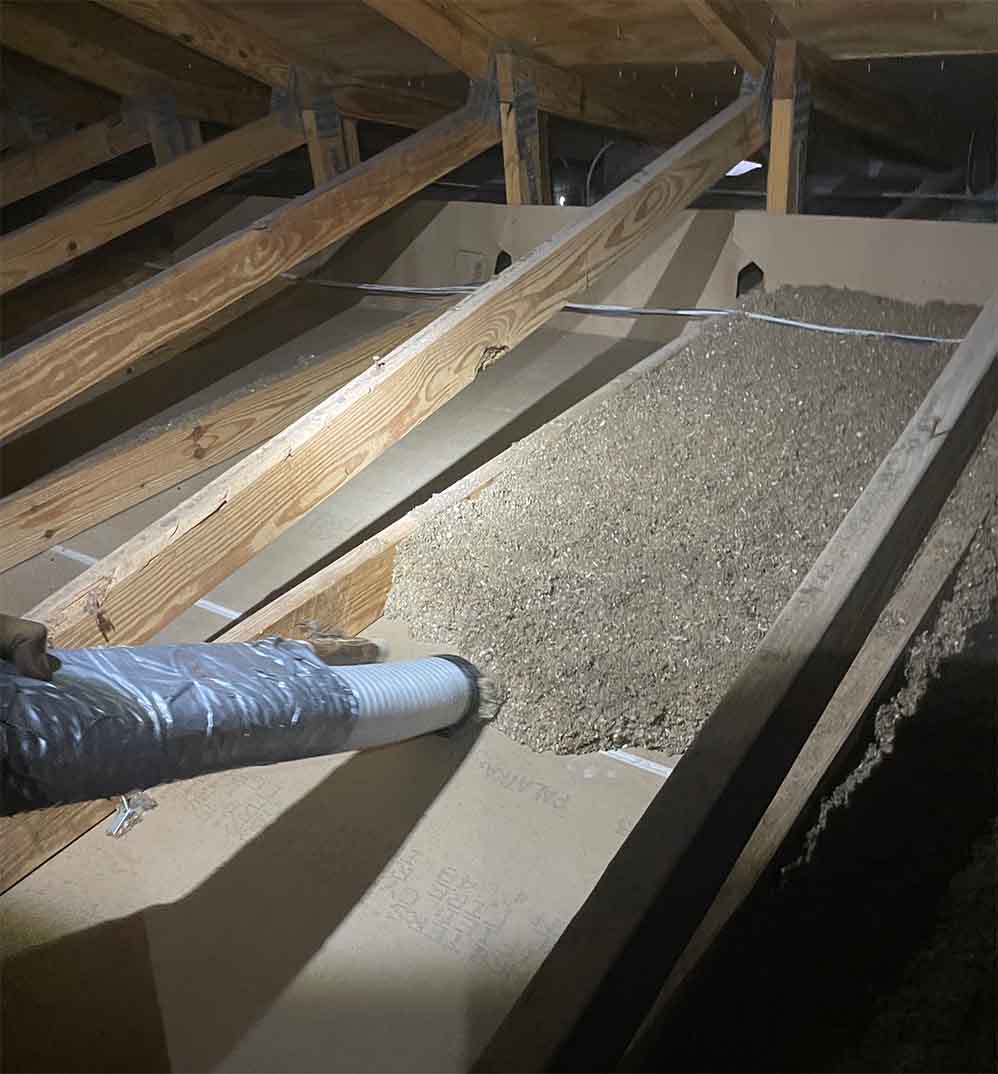 Insulation removal LEED Insulation.